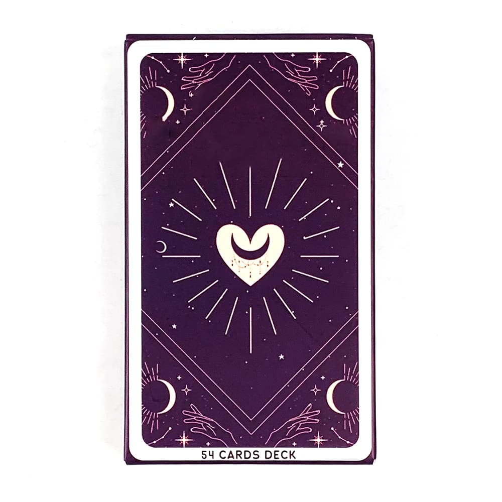 54 pezzi di carte Oracle Divinazione Diga l'amore e la relazione Gioco da tavolo Gioco di anniversario Giochi di Halloween e Natale