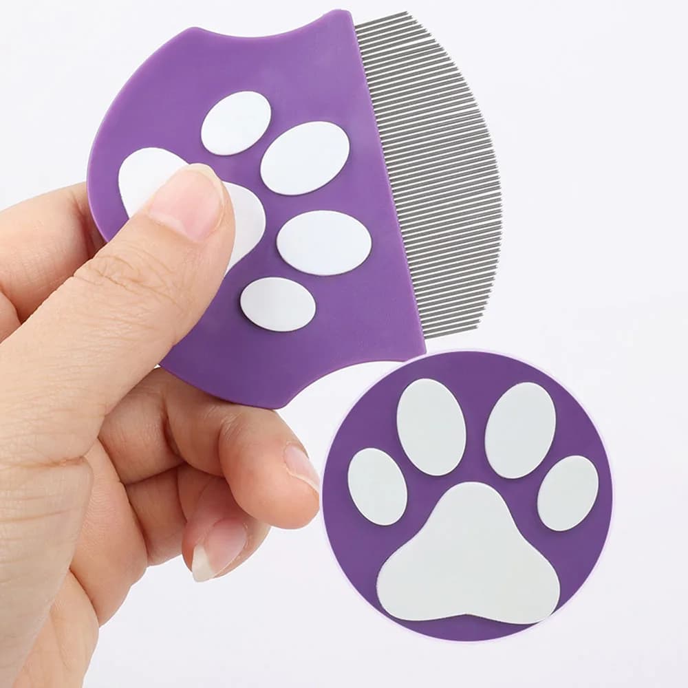 Pettine per Animali Domestici, Mini Pettine per la Rimozione del Pelo del Cane, Pettine Antipulci per Gatti, Strumento di Toelettatura per Piccoli Animali, Accessori Efficienti per la Rimozione del Pelo in Eccesso