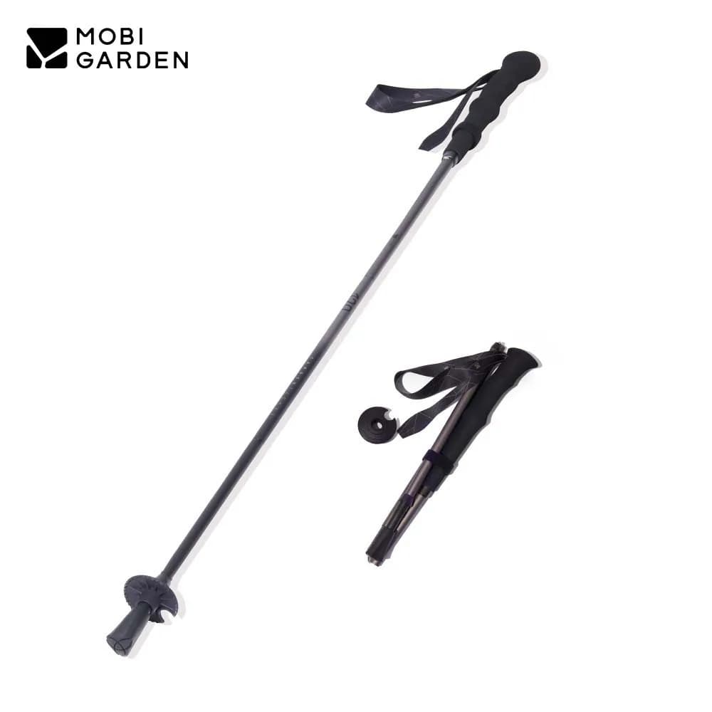 MOBI GARDEN Palo da Trekking in carbonio ultraleggero pieghevole portatile Anti Shock zaino in spalla per esterni arrampicata 1 pz 144G/153G
