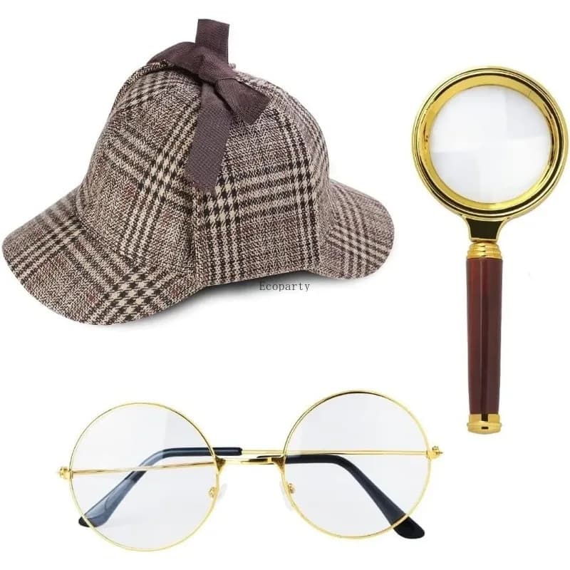 Costume da detective per adulti Cappello 100 giorni di scuola Vecchio Nonno Costume costume di halloween disfraz hombre medievale kostumecoparty