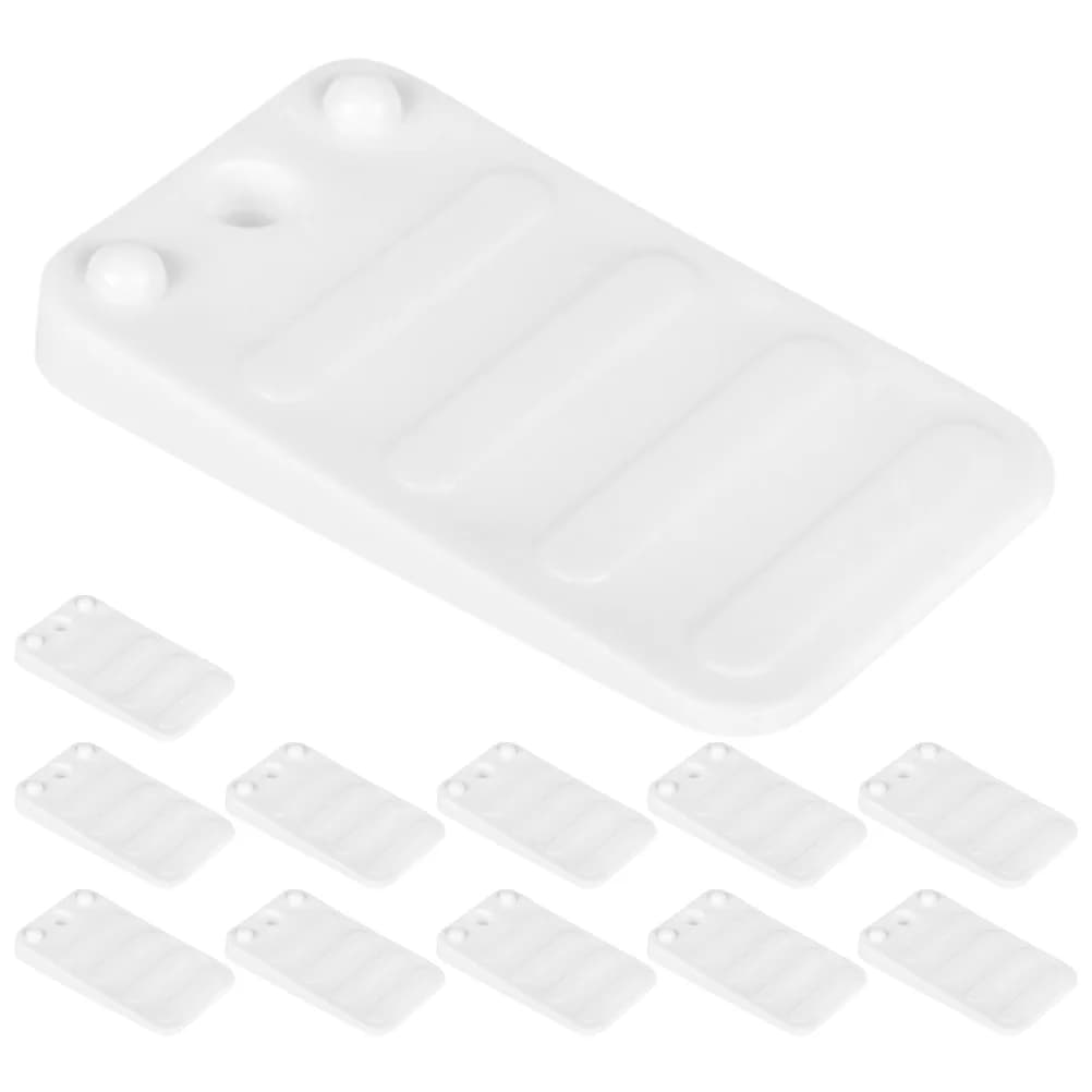 12 pezzi spessori per mobili regolabili per livellamento pad stabilizzatore piedini a cuneo gambe da tavolo in plastica parti divano tappo livellatore base