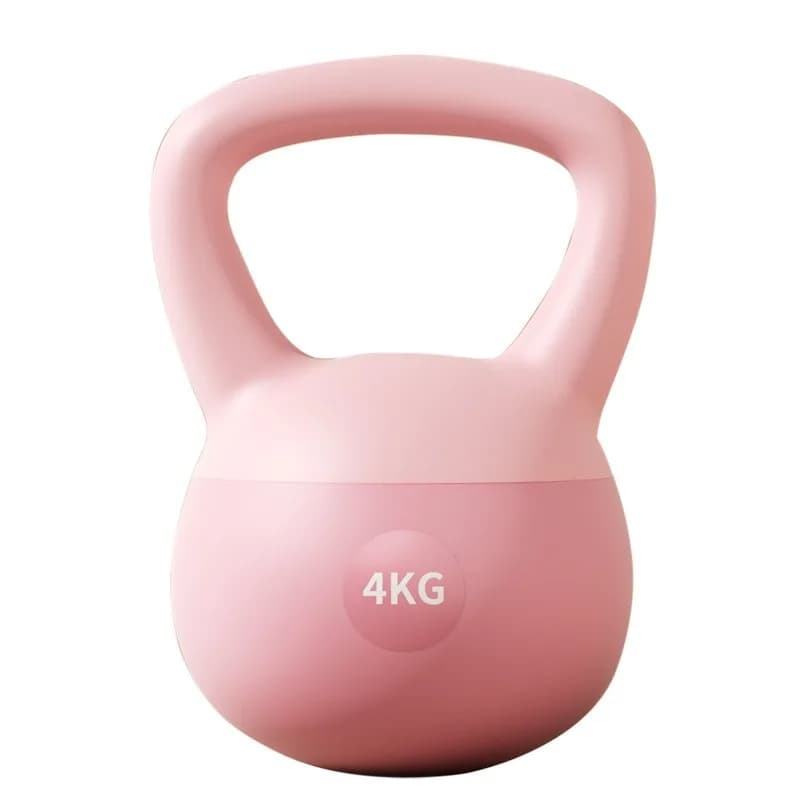 5kg/6kg/8kg Pink Soft-cased Kettlebells for Beginners’ Daily Home Workouts