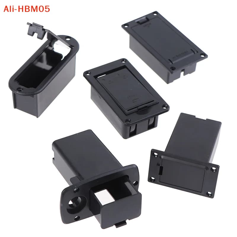 (HB05)1pc Active Bass Guitar Pickup 9V Battery Boxs 9V Pick Up Battery Holder/Case/ Cover