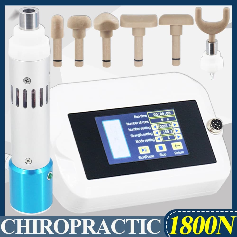 Chiropractic Adjusting Instrument Body Massage Therapy Spine Adjustable Electric Correction Gun 1800N Cervical Massager Newest