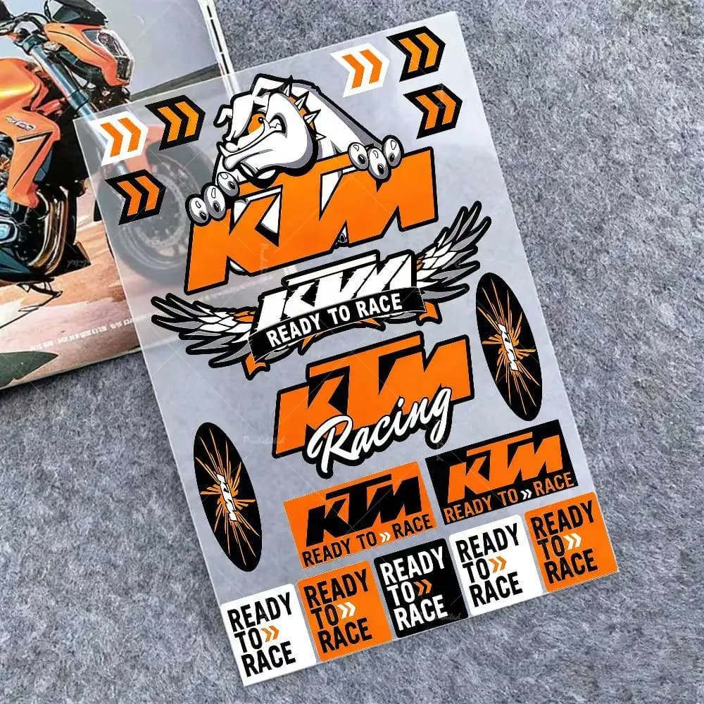 Adesivi per KTM, Sticker Moto, Adesivi per Carrozzeria Auto, Paraurti, Finestrini, Moto, Laptop, Pareti, Decalcomanie in Vinile, Accessori Tuning Auto