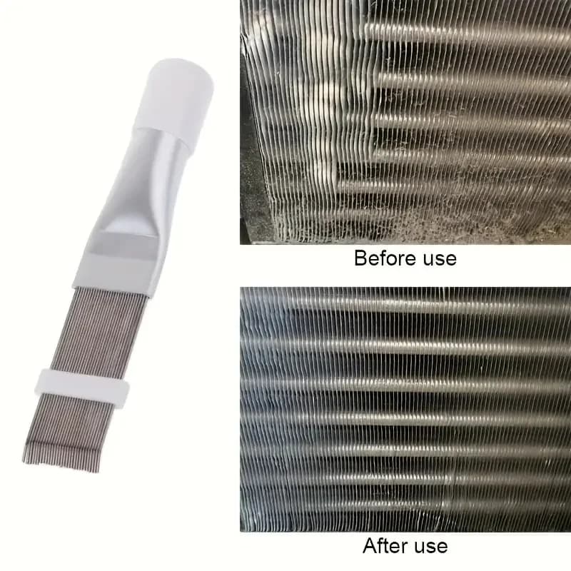 1 piece comb for cleaning fins air conditioning brush stainless steel plate for fin cleaning tool for air conditioner