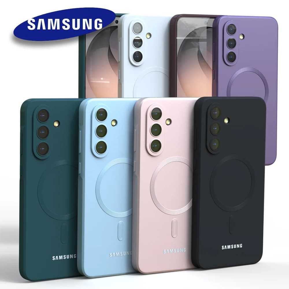 For Magsafe Magnetic Wireless Charge Case For Samsung Galaxy A57 A56 A55 A54 A17 A16 A36 A 57 Soft Cases Liquid Silicone Cover