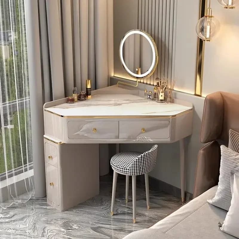 Vanity di lusso Trucco Toeletta Angolo Organizzatore Multifunzione Scrivania Cassetti Deposito Tocador De Maquillaje Mobili per camera da letto