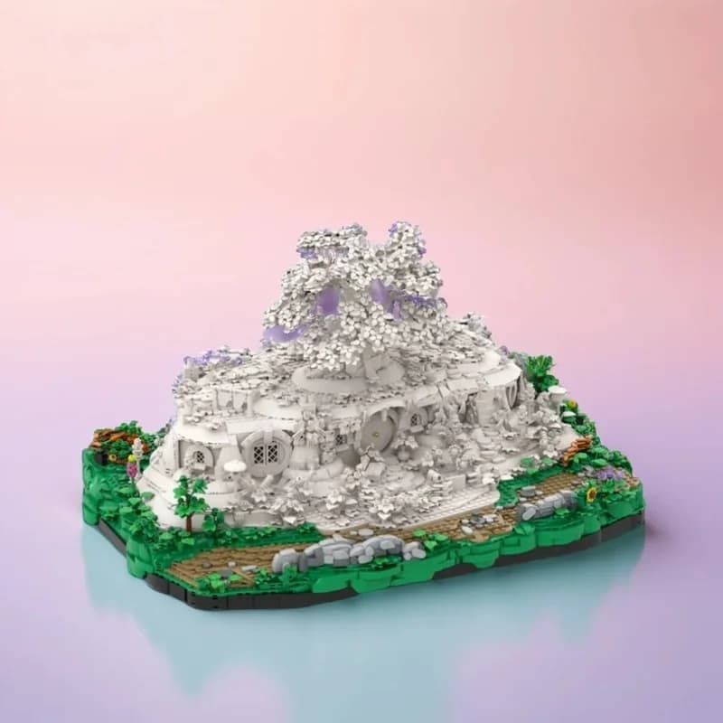 2756pcs MOC The Hobbit And Lord Of The Rings The Shire - Big Bag End Base Model Building Blocks Architecture Toy Christmas Gifts