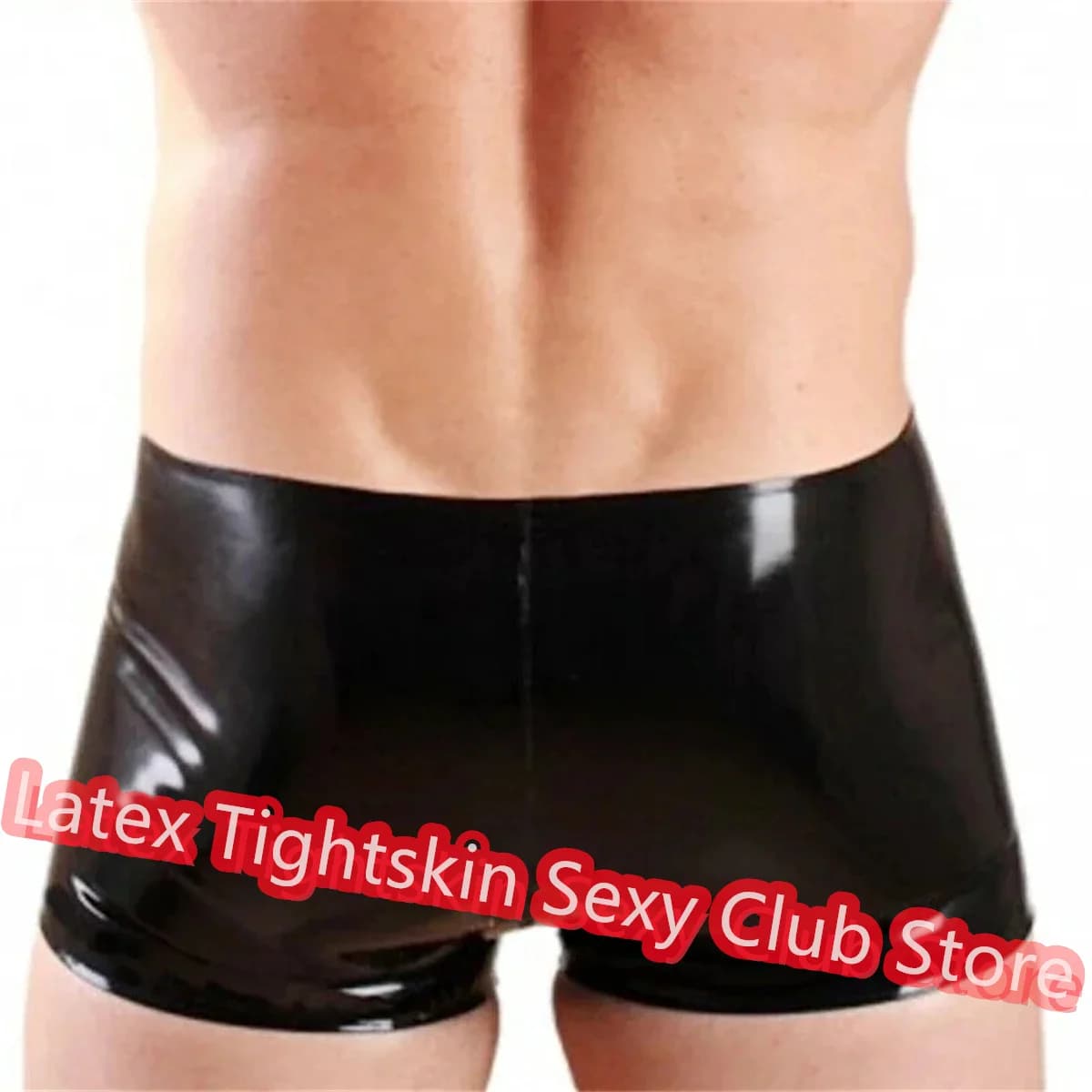 Latex Boxer Panties Handmade Rubber Shorts Sexy Lingerie Black Boxer Men Halloween Cosplay Costumes Custom Made