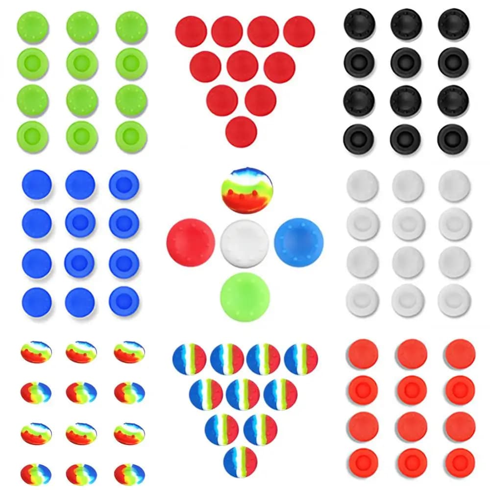 10 pezzi antiscivolo in silicone analogico joystick pollice stick grip cap controller analogico grip gioco joystick levetta copertura