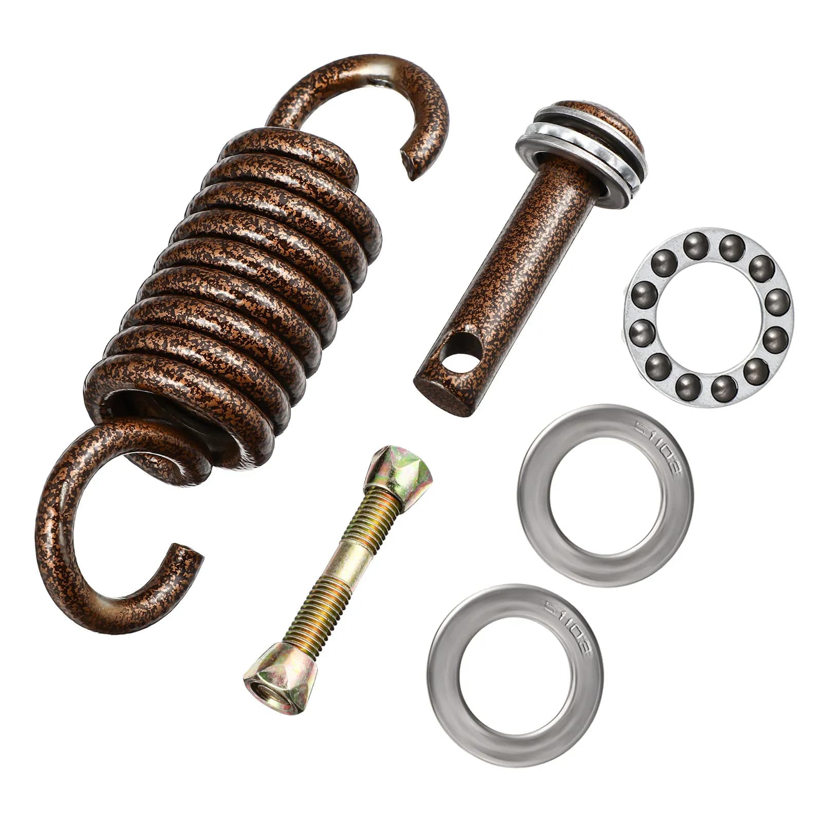 Set di accessori per amaca da esterno: Gancio a molla in acciaio inossidabile e gancio girevole per amache, sedie a dondolo, altalene da portico, sacchi da boxe e amache a uovo