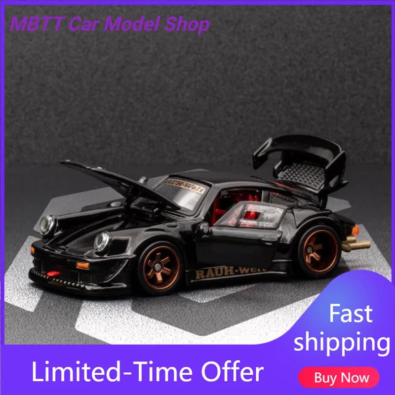 New Model Auto in Scala 1:64 Porsche 911 RWB 930 Completely Openable in League, Collection of Miniature Models, Decorative Item, New Arrival in Stock