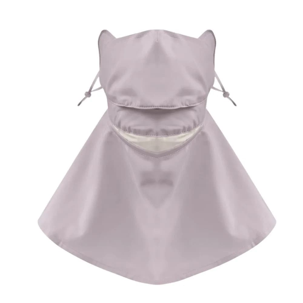 Sunscreen in Ice Silk with Scarf, Solar Protection Elastic for Face and Collo, Breathable, Unit, for Beach