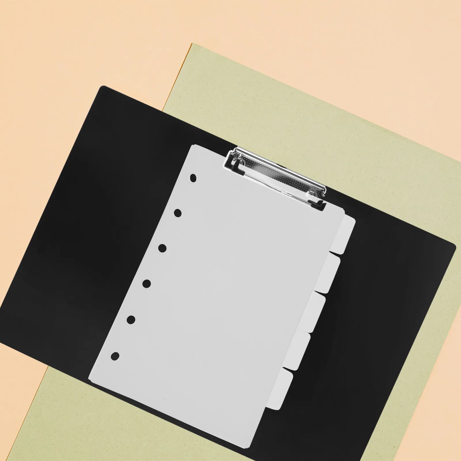 1 set di divisori per raccoglitori a 6 fori, pagine divisorie in plastica staccabili per organizer per notebook, scrapbook, agenda fai da te