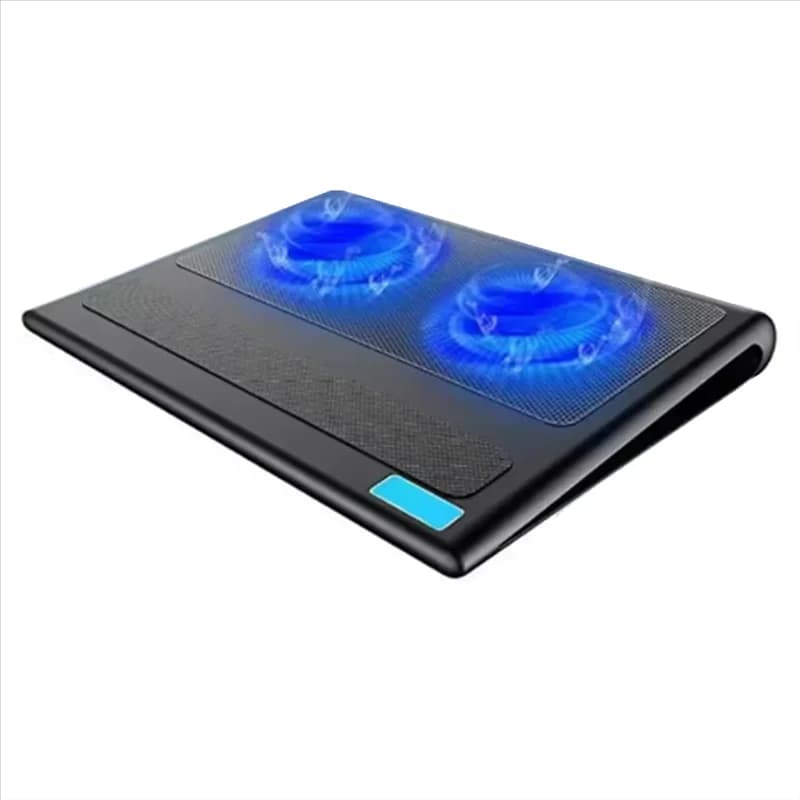 -A96Z Base di raffreddamento per laptop Supporto per laptop da gioco in rete metallica 2 ventole Interfaccia USB Dispositivo di raffreddamento silenzioso raffreddato ad aria