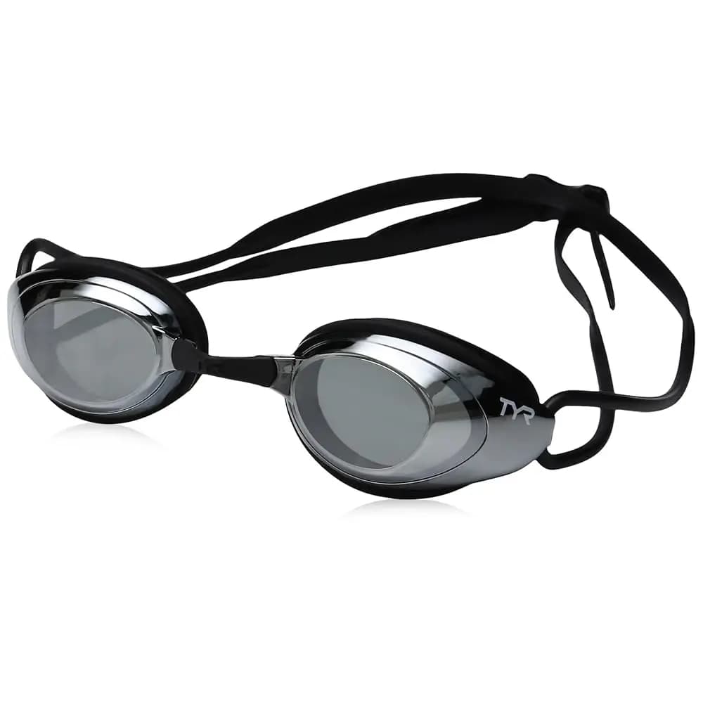 Occhialini da nuoto da donna Blackhawk con lenti a specchio.