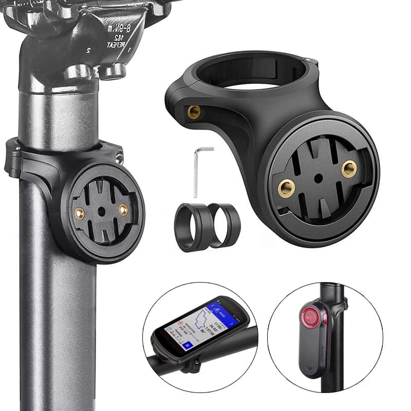 Staffa per fanale posteriore per bicicletta Supporto per computer da ciclismo Garmin Varia Radar Edge RVR315 RTL510 515 500 Supporto per lampada da sella per bici