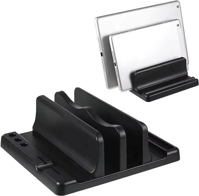 Office ABS Laptop Stand Vertical Save Desktop Space Easy To Place Computer Accessories Scalable Width Office Desk Storage