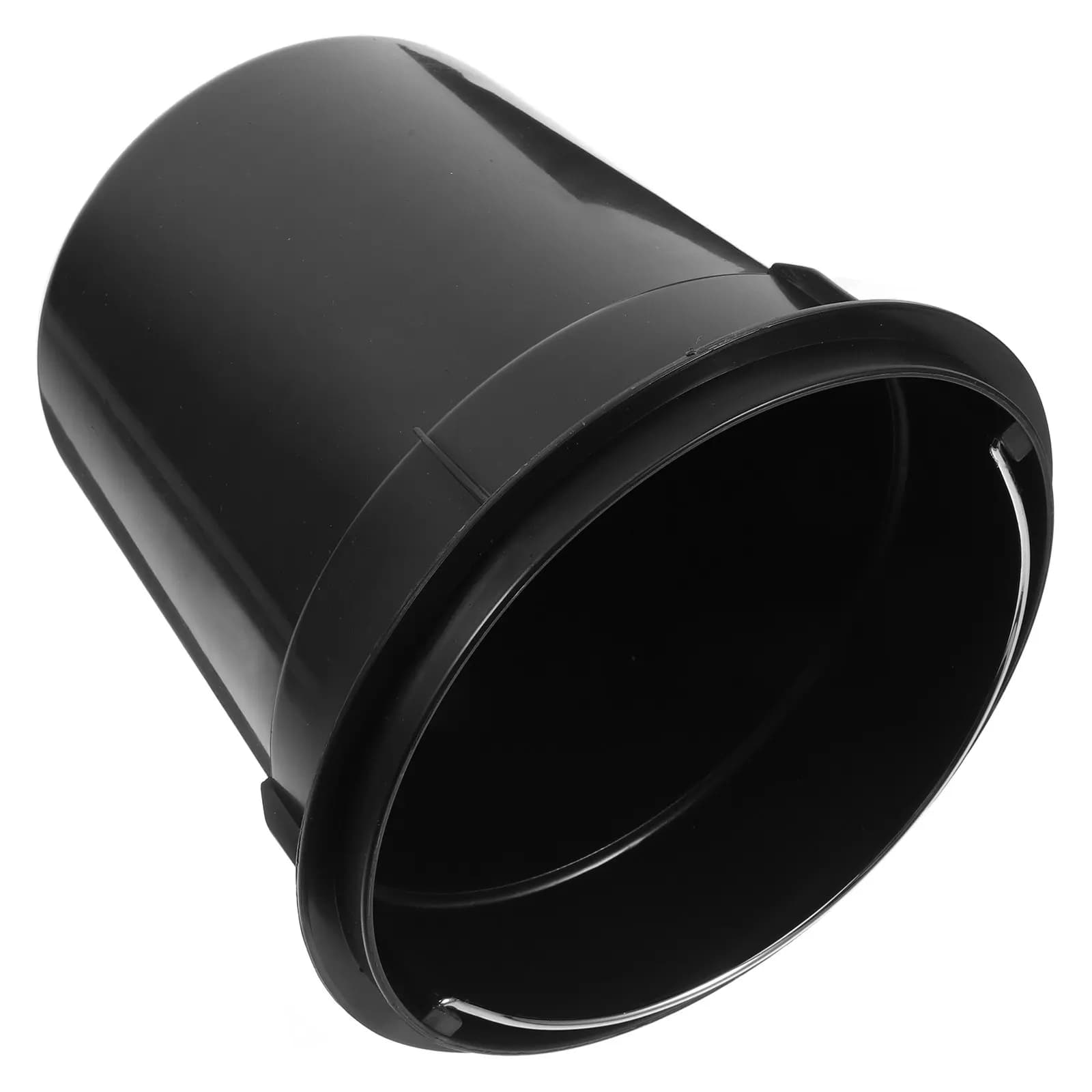 Black Round Trash Can Pail Liner Inner Bucket Removable Plastic Garbage Bin Wastebasket Portable Handle Kitchen Bathroom Outdoor