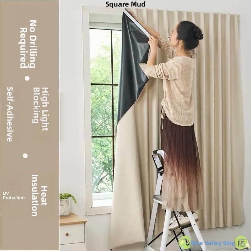 Tenda Oscurante Termoisolante e Protezione Solare Nuova 2026 con Installazione Adesiva per Camera da Letto e Balcone, Prodotto Finito Fly Blue Valley
