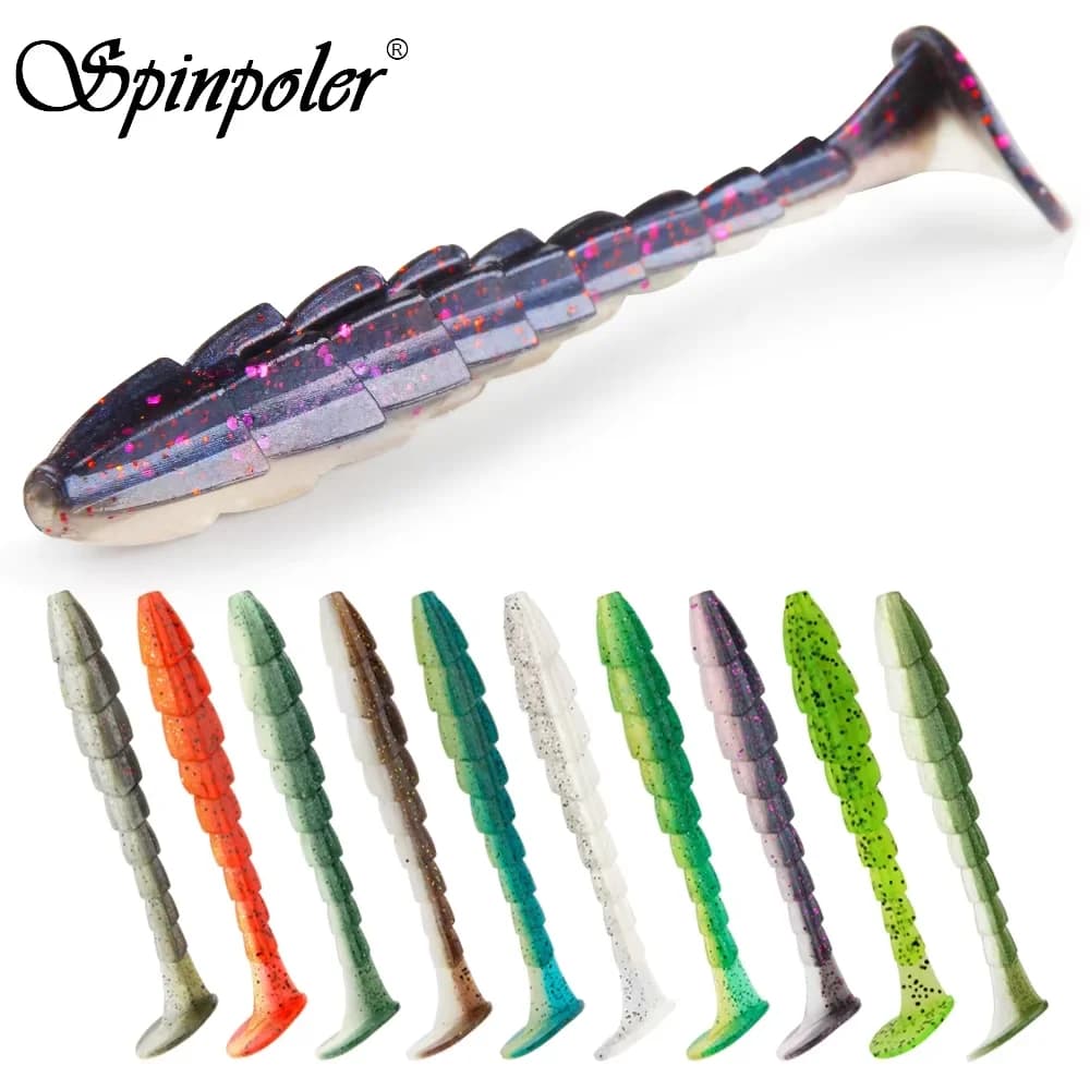Spinpoler Breaker Fishing baits 7cm 9cm 11.5cm Paddle Tail Lure Wobbler Jumped Swimbait For Bass Pike Persian Artificial bait Soft