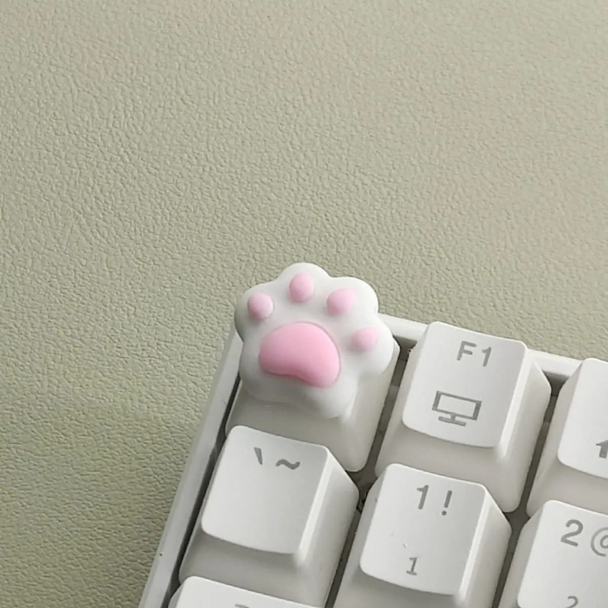 Cute Cat Claw Keycaps Single Mechanical Keyboard Cross Axis Key Caps Beautiful Girl Gift