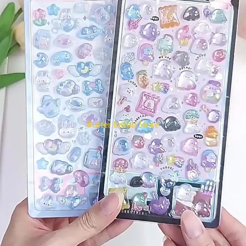 W89C Adesivo animale cartone animato per adesivo motivazionale per bambini diario scrapbooking artigianale