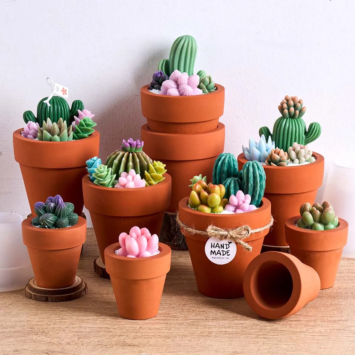 Stampo in Silicone per Vaso Rotondo in Terracotta, Contenitore per Candele Fai-da-Te, Ornamenti, Stampi per Gesso e Argilla, Scatola Portaoggetti in Resina e Cemento per Creazioni Artigianali