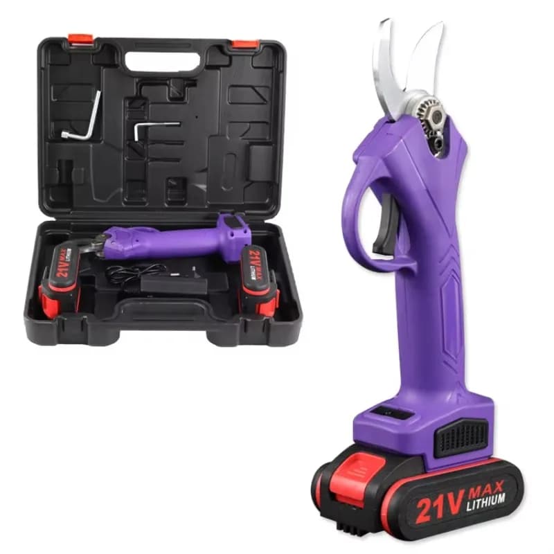 Professional Garden Baskets with Lithium Battery SK-5 Steel Blade Sharp Bypass Scissors Pruning Shears Garden Tool