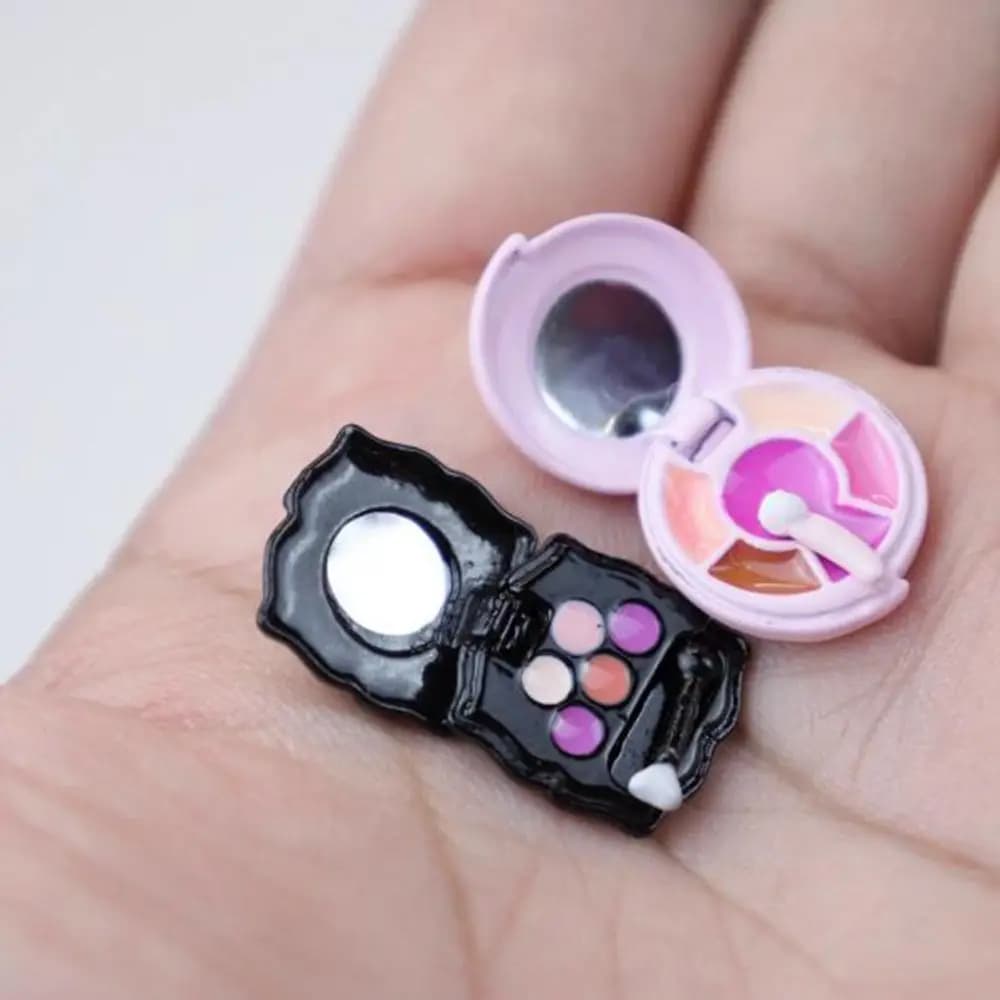 New 1 Set 1/6 1/12 Scale House Dolls Miniature Shade Makeup Box For Blyth OB11 BJD Dolls Play Toy Accessories