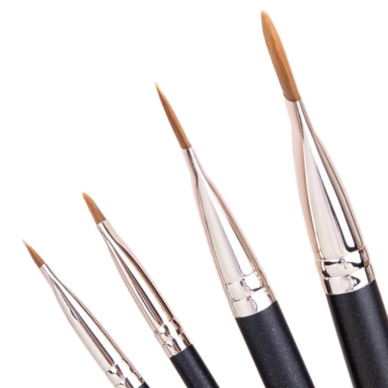 Pennelli per correttore per fondotinta ultrasottili Dimensioni di 4 tipi Fondotinta liquido professionale Crema Pennello per trucco per capelli morbidi Strumenti per il trucco