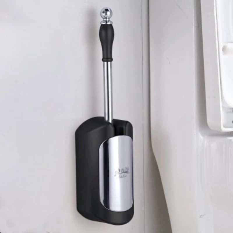 Porta scopino per WC, scopino per la pulizia del bagno a parete, pulizia profonda, antigoccia, porta scopino per attrezzi per la pulizia del bagno