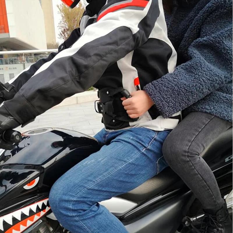 Cintura di sicurezza per scooter per moto Sedile posteriore Impugnatura per passeggero Maniglia di presa Cinghia antiscivolo Cinghia di sicurezza per moto universale per bambini