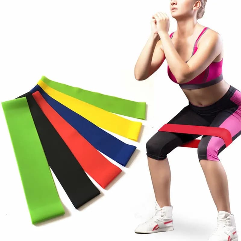 5pcs Yoga Tension Belt Fitness cintura elastica cintura di resistenza Squat Butt AIDS anello di tensione Stretching cintura per esercizi