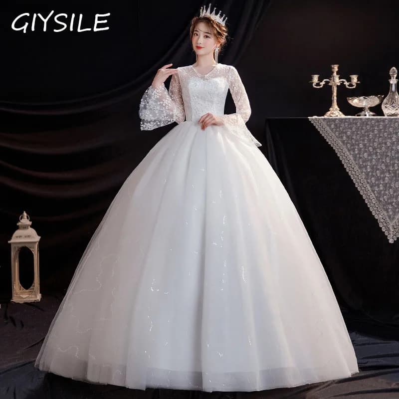 Abito da sposa GIYSILE Boho New Fantasy Lace Bridal Main abiti da sposa abito da sposa lunghezza pavimento francese abiti da sposa