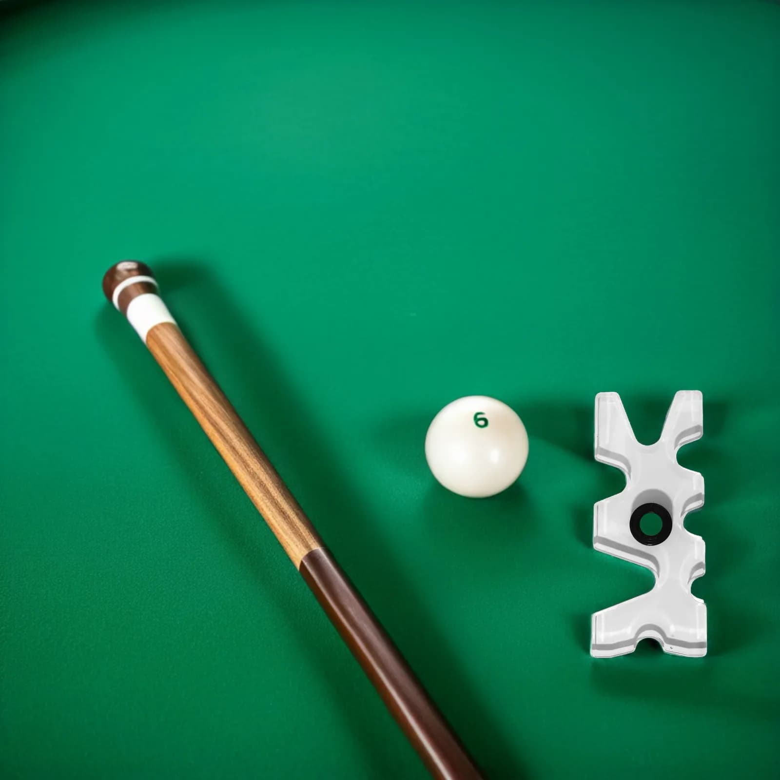 Supporto per Stecche da Biliardo in Acrilico Trasparente, Stile Corno, 7 Posizioni, con Ponte Scorrevole, Accessori per Snooker