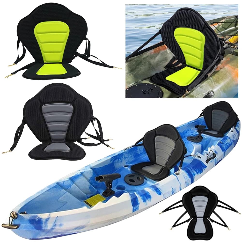 Sedile Regolabile per SUP, Sedile Imbottito con Schienale per Stand Up Paddle Board, Canoa, Kayak, Rafting e Pesca