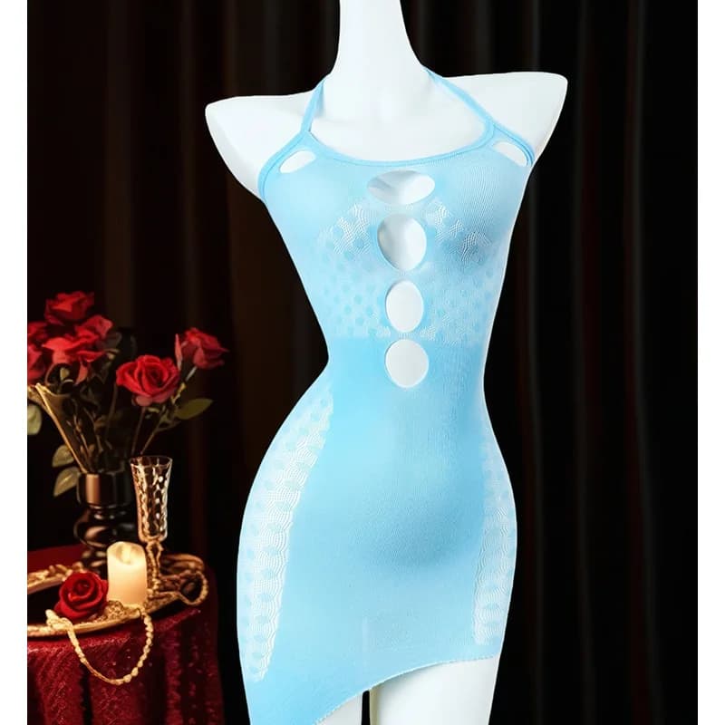 1 Pezzo Sexy Copricostume a Rete da Donna Senza Bikini, Vestito Bodycon Scavato Trasparente, Abbigliamento da Spiaggia Estivo, Costumi da Bagno Donna DS055