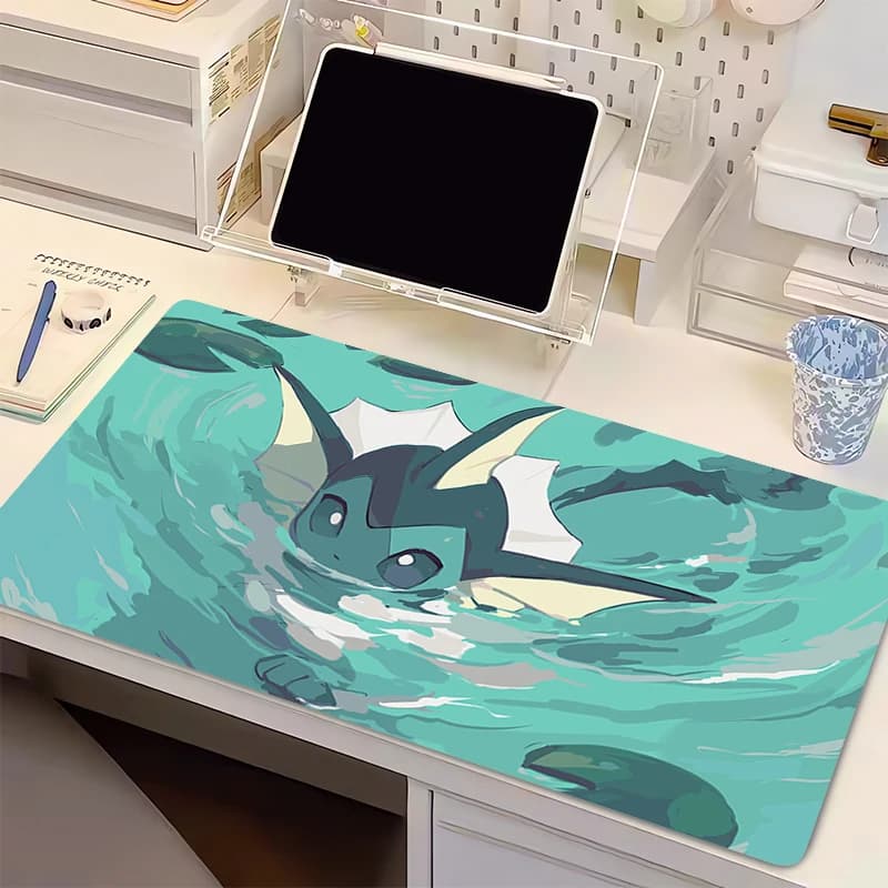 P-Pokemon Kawaii Gaming Lock edge Thickened Accessories xxl Computer Keyboard Gamer Desk Mat alfombrilla Mousepad