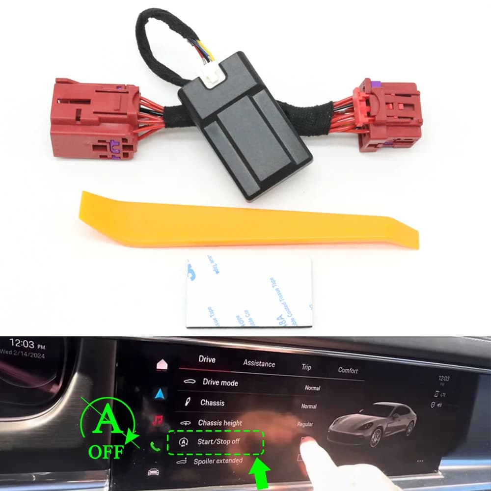 Automatic Start-Stop Auto Eliminator Cable for Auto Porsche Panamera 17-24, Cayenne, 911 18-26, Macan 22-24