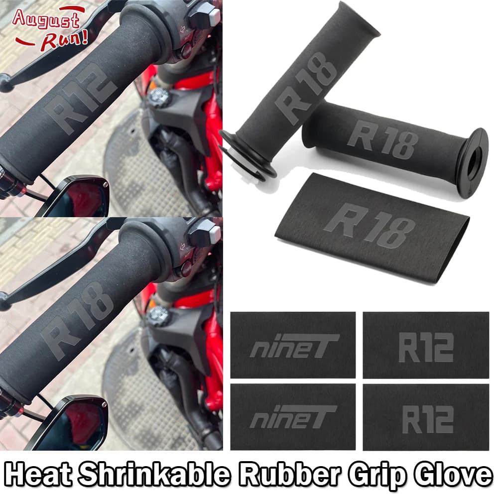 Per BMW R12 R18 R nineT Cafe Racer Pure Scrambler Tutto l'anno Moto universale Termoretraibile Grip Guanto Antiscivolo Impugnatura in gomma