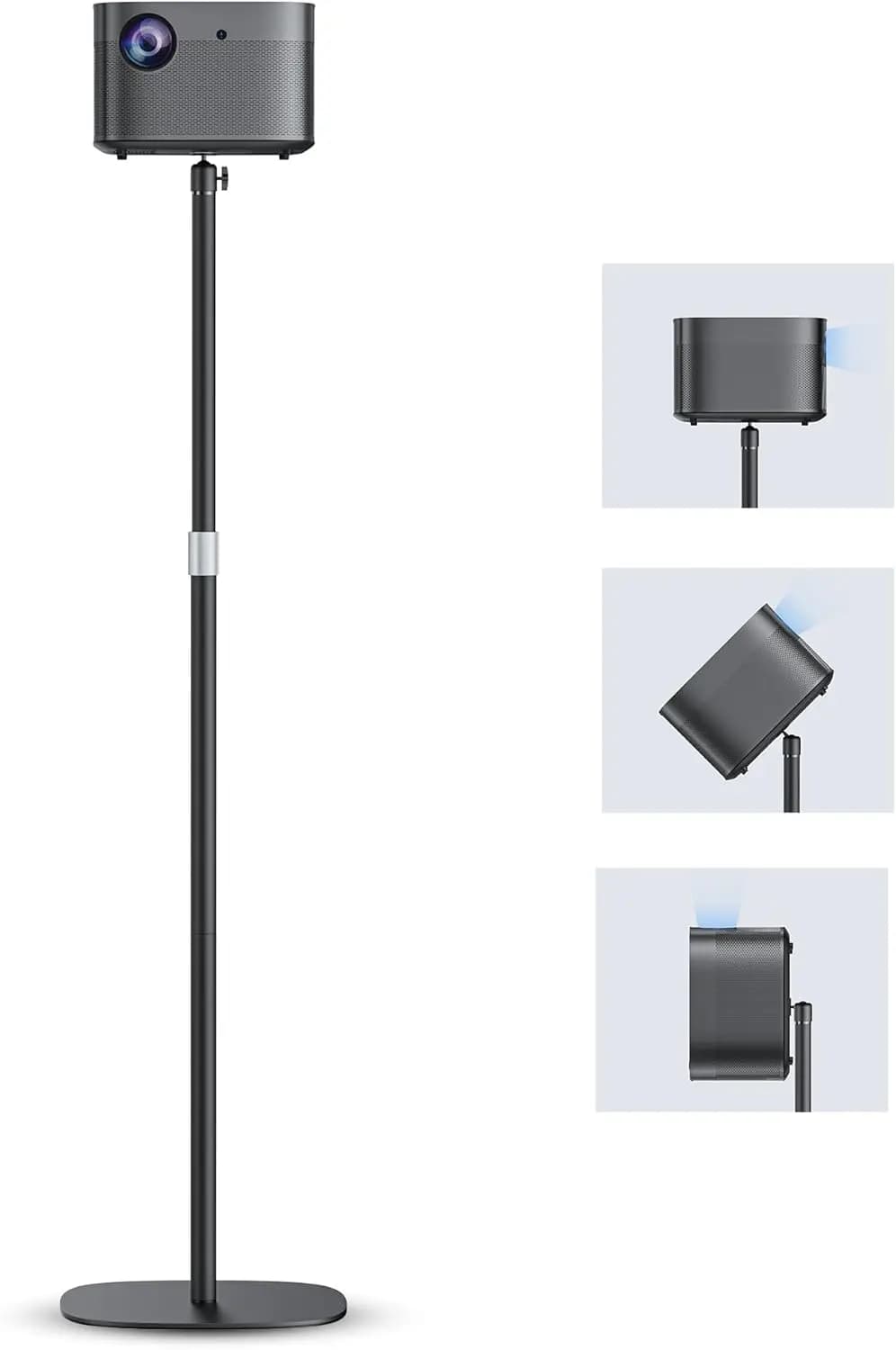 Adjustable support from Flooring and Ceiling for Projectors, Cameras, Webcam - Universal 360°