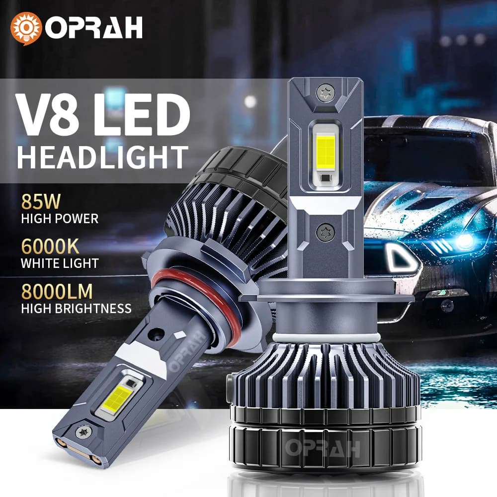 Oprah 2 pz 170 W Lampadina Faro Accessori Auto LED H7 H11 H4 H3 H1 9005/HB3 9006/HB4 H27/880/881 Auto Faro Luce Fendinebbia 12 V