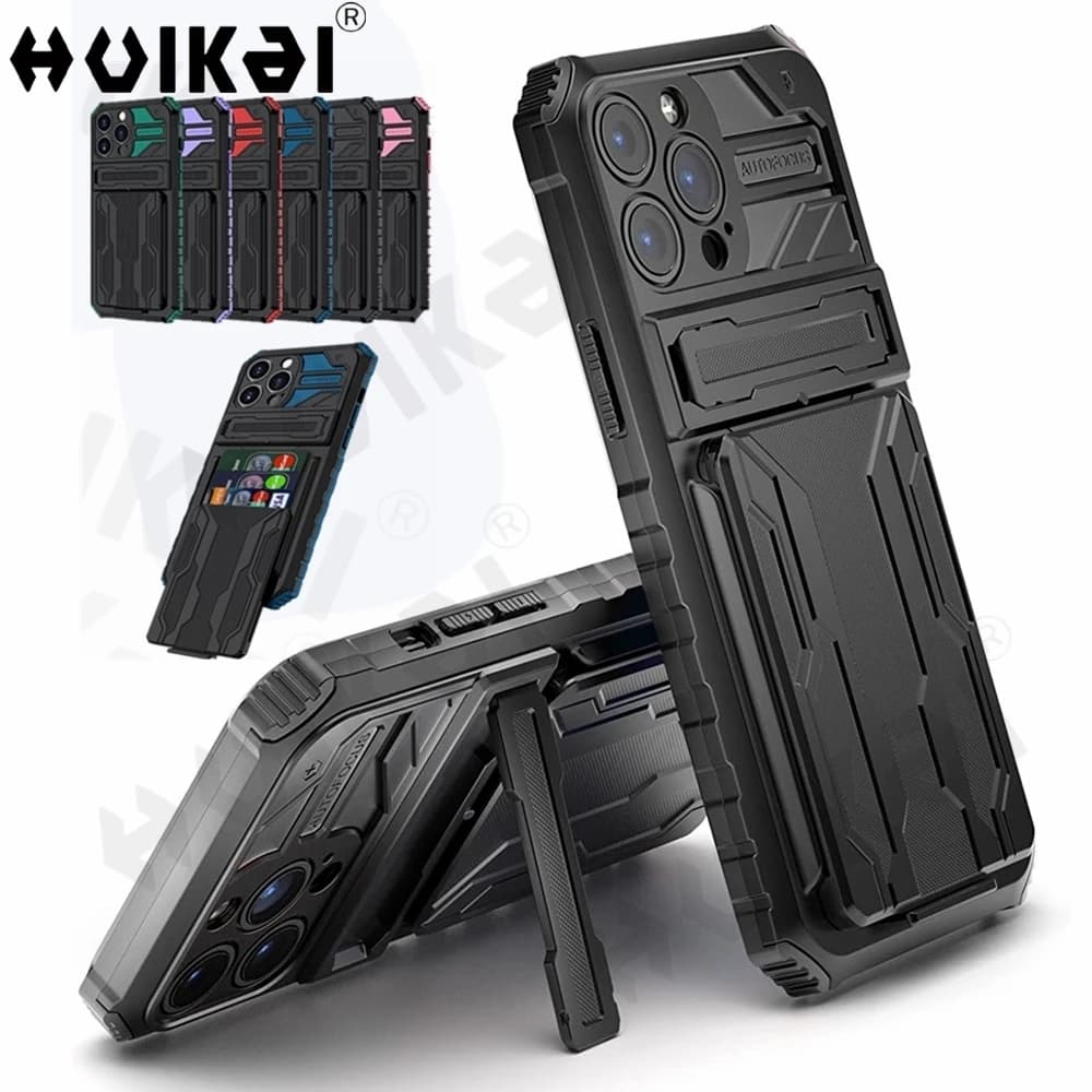 Wallet Case for iPhone 15 Pro Max 14 13 Pro Max 11 XS Max 7 8 Plus Card Holder Detachable Phone Case ID Cash Credit Cards Pocket