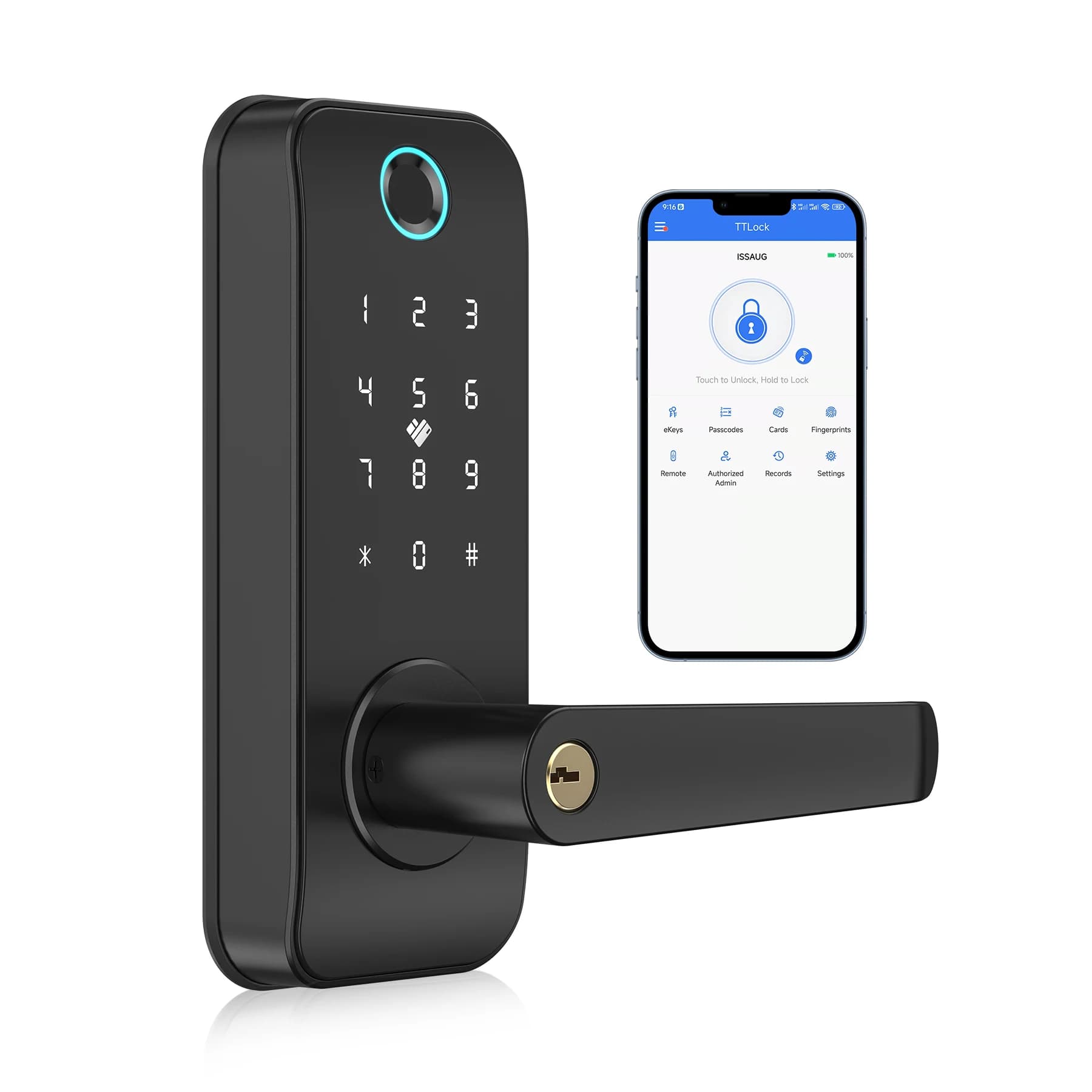 Serratura elettronica con tastiera digitale intelligente e scheda durevole in acciaio inossidabile per uso in ufficio e residenziale