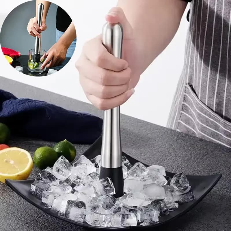 1pc Martello Tritaghiaccio In Acciaio Inox Multi-Uso Strumento Da Cocktail per Bar Shaker Frullato Maker Frutta Smasher Forniture Da Cucina Ghiaccio