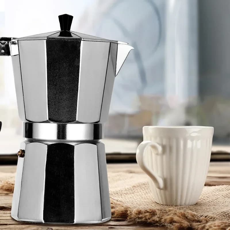 Moka caffettiera Espresso Latte percolatore stufa caffettiera italiana 50/300/450ml alluminio