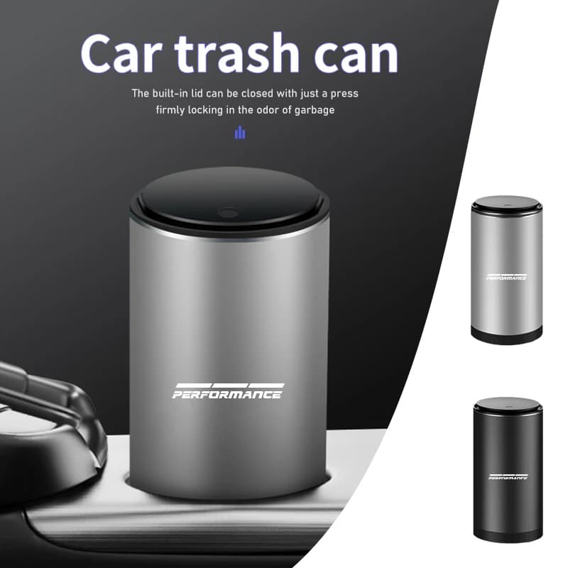 Car Trash Can Ashtray Storage Box Alloy Organizer Garbage Bin For BMW 1 2 3 5 7 Series X1 X2 X3 X4 X5 X6 G20 G30 G11 G12