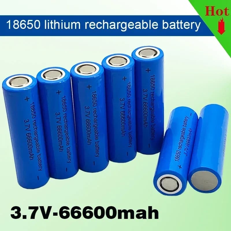Batteria originale 18650 Batteria ricaricabile al litio 66600mah 3,7 V 18650 per batterie torcia giocattolo/ricarica elettrica